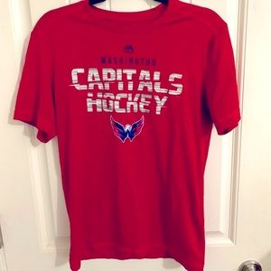 Washington Capitals Majestic Evolution Coolbase Shirt